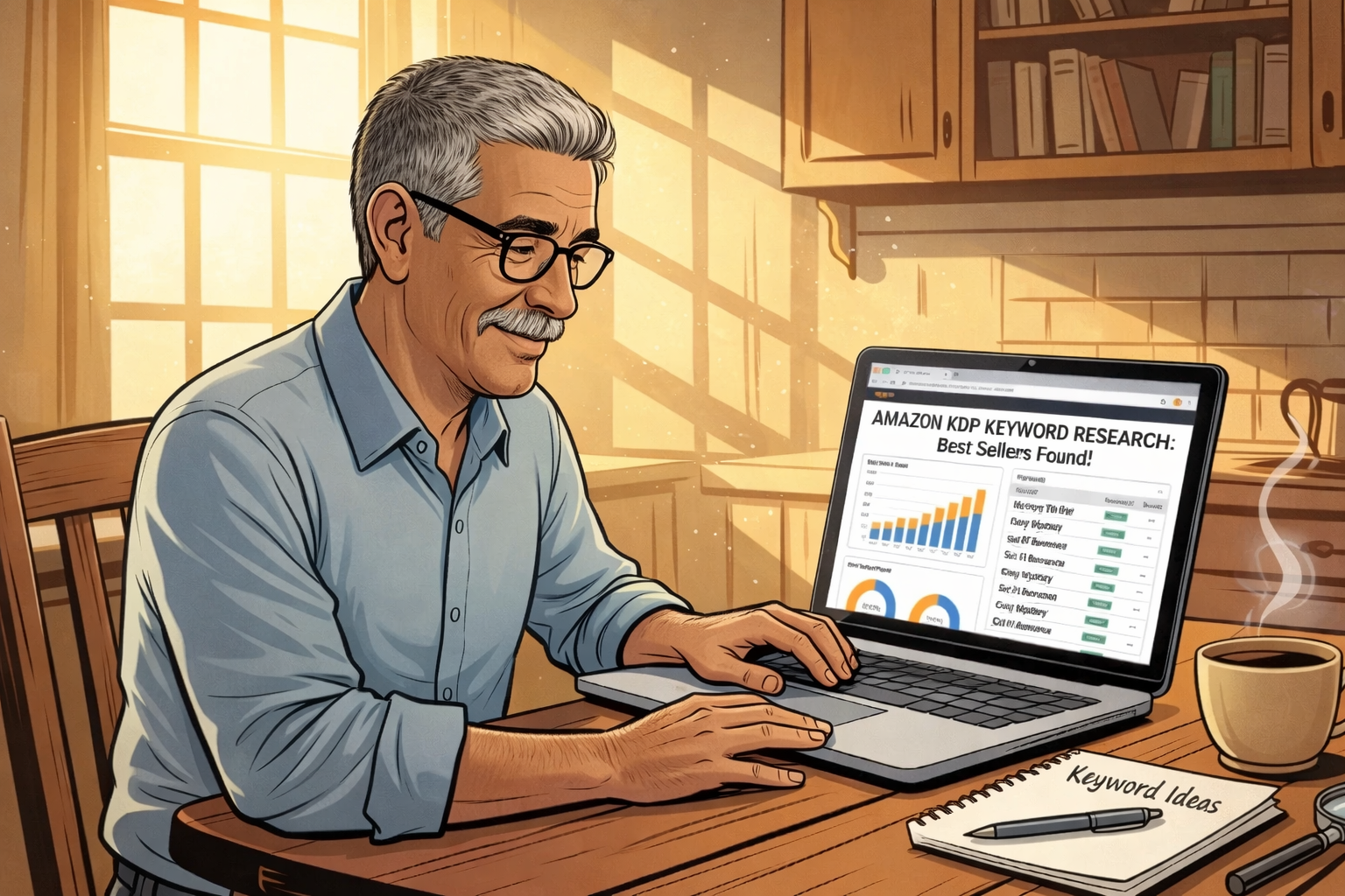 Latino male working on a laptop